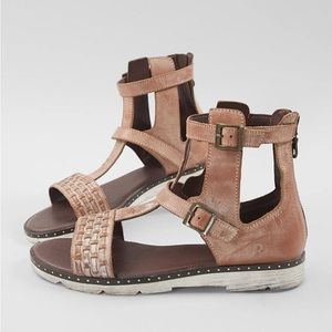 Roan by Bed Stu Lyssa Woven Leather Sandal size 7.5 Bohemian Edgy